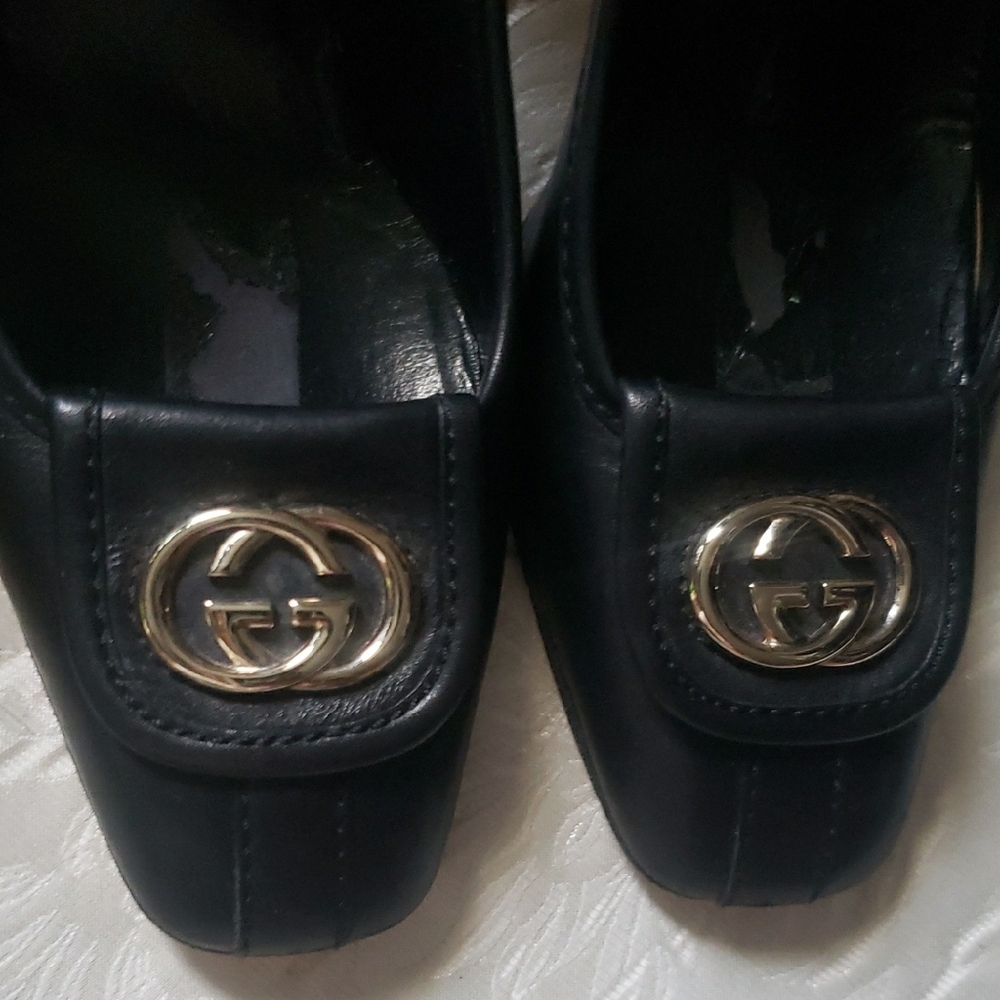 Gucci Block High Heels Sz 7 - Picture 3 of 10
